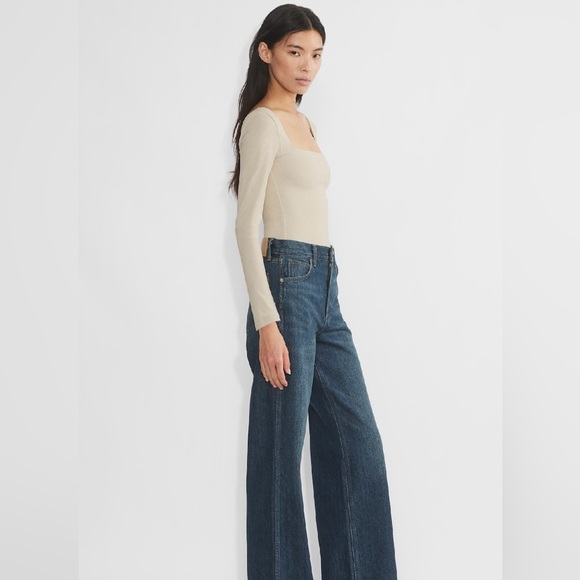 NWT Aritzia Contour Squareneck Hip Longsleeve M - Picture 3 of 9